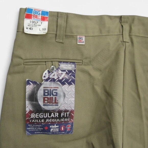 Big Bill No Iron Stain Resistant Canvas Twill Work Shorts Pants Men 40 x 10 NEW - Picture 5 of 7